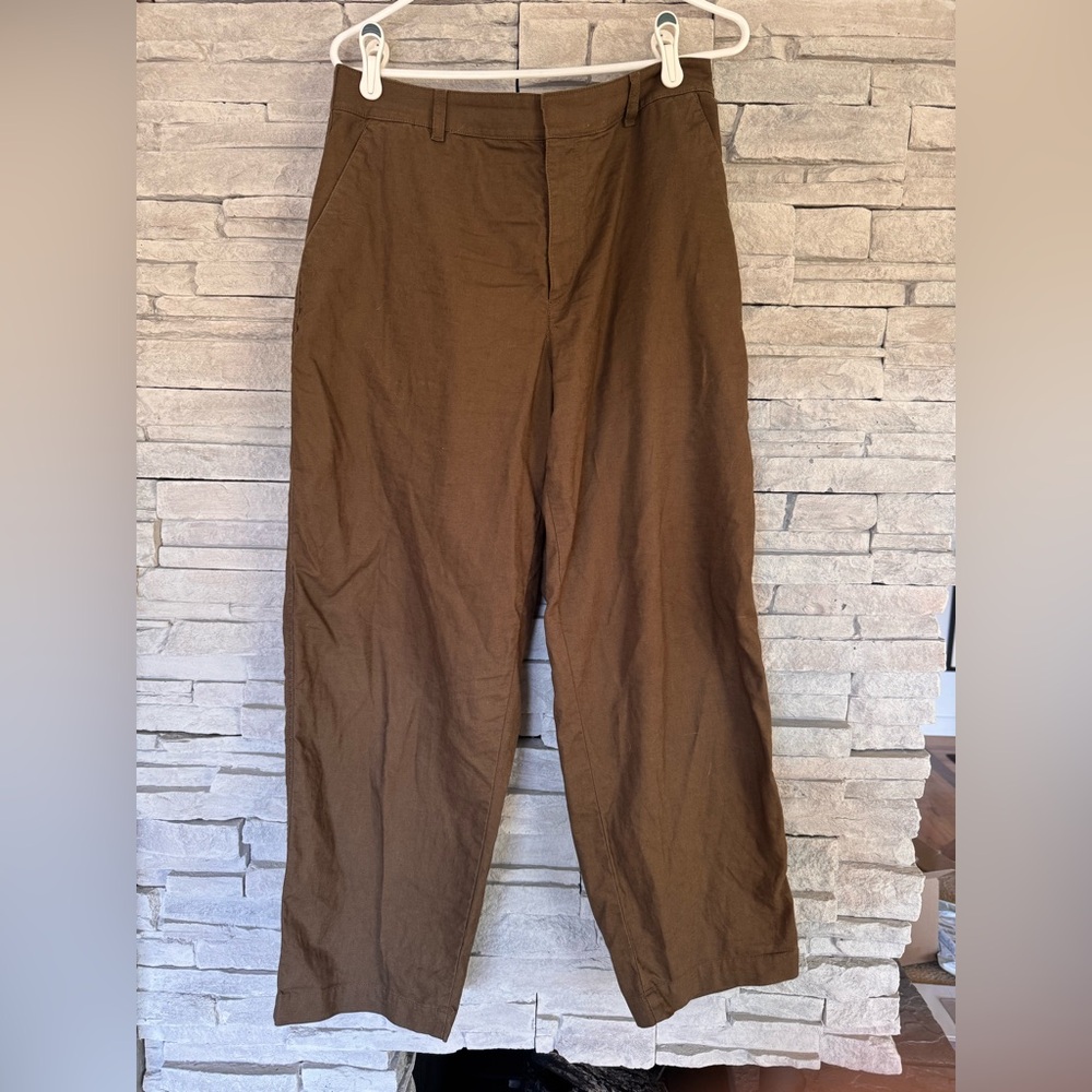 Uniqlo Linen Cotton Tapered Pants